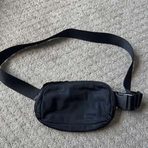 lululemon athletica Black Belt Bag with Adjustable Straps